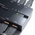 磁石付きUSB2.0手動切替器(ハブ付き・4回路) 写真7