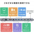 ドッキングステーション USBType-C ドッキングステーション USB-CVDK8 | PD VGA HDMI LAN USB3.0 SDカード 対応 サンワサプライ 写真7