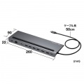 USB Type-Cドッキングステーション(4K対応・HDMI×2画面出力) 写真7