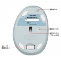 静音ワイヤレス小型エルゴノミクスマウス(充電式・5ボタン) 写真7