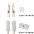 メガネ型光ファイバケーブル(マルチ50μmOM3、LC×2-SC×2、2m) 写真7