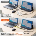 HDMI-Type-C(DP Altモード)変換アダプタ(4K/60Hz) 写真7