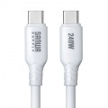 USB2.0 Type-C シリコンケーブル(PD240W・2m・ホワイト) 写真7