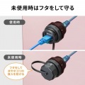 パネルマウント対応 RJ-45中継アダプタ(カテゴリ6A・STP・防水防塵) 写真7
