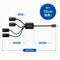 USB3.2 Gen1+USB2.0 Type-Cコンボハブ(4ポート) 写真7