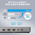 ドッキングステーション(HDMI/DisplayPort×4K×3画面出力対応) 写真7