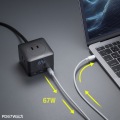 PD67W USB-C×3GaN窒化ガリウム 充電機能付き3個口タップ 写真7