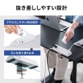 クランプ固定式タップ(AC4個口+USB-C×3+USB-A×1・PD65W・ホワイト) 写真7