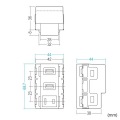 AC付き埋込USB給電用コンセント 写真7