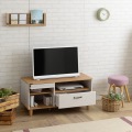 BILY(バイリー) テレビ台 ローボード(幅100cm) WH×NA ホワイト×ナチュラル 写真7