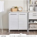 LAFIKA(ラフィカ)キッチンキャビネット(ロータイプ・85.4cm幅) ホワイト 写真7