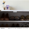 GENKA(ジェンカ)シューズ&ストッカー(90cm幅) ホワイト 写真7