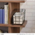 Fizz(フィズ)シェルフ(ロータイプ90cm幅) ブラウン 写真7