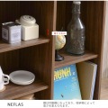 NEFLAS(ネフラス) オープンシェルフ(幅120cm) ブラウン 写真7