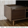TWICE(トワイス) テレビ台 ローボード(幅150cm) テレビボード 収納 扉 リビング収納 50型 50V 幅150 天然木 ブラウン TW37-150L-BR 写真7