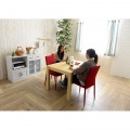 LUMBIE(ランビー) ダイニングテーブル(4人掛けサイズ・120cm幅) テーブル ダイニング センターテーブル リビング 一人暮らし ナチュラル LUM70-120T-NA 写真7