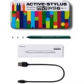 プリンストン ACTIVE STYLUS タッチペン (汎用-iPad用モード切替機能搭載/ペン先2mm/充電式/ペン先交換) みどり PSA-TPRCP-GR 写真7