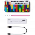 プリンストン ACTIVE STYLUS タッチペン (汎用-iPad用モード切替機能搭載/ペン先2mm/充電式/ペン先交換) ももいろ PSA-TPRCP-PK 写真7
