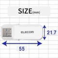 USBメモリー/USB3.1(Gen1)対応/フリップキャップ式/64GB/ホワイト 写真8