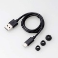 ヘッドセット Bluetooth ワイヤレスイヤホン 小型 連続通話最大5時間 USB Type-C端子 片耳 ブラック 写真8