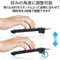 キーボード 有線 USB接続 テンキーレス 静音 抗菌 ブラック 写真8