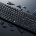 キーボード 有線 USB接続 静音 抗菌 ブラック 写真8