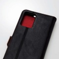 OPPO Reno7 A(OPG04)/レザーケース/手帳型/ステッチ/耐衝撃/磁石付き/ブラック 写真8