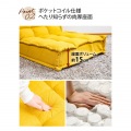 ポケットコイル座面 繋がるソファ 座椅子 横連結可能 リクライニング  リラックスチェア パーソナルチェア ファブリック ネイビー 写真8