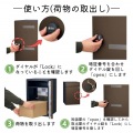 コルディア80ライト 右開きタイプ 後出し マットグレー 写真8