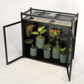 ビザールプランツラック キャビネット LPR-800G-BK ガラス温室 植物育成ライト取付可能 保温 保湿 室内温室 簡易温室 温室ハウス 防寒 パネルライト 多肉植物 写真8