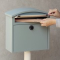 スタンドポスト おしゃれ かわいい 置くだけ 簡単設置 鍵付き ダイヤル式 取り出しやすい アンカー対応 錆びにくい 【Sesto(セスト)】(ブルーグレー) 写真8