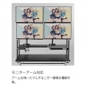 フィギュア デスクラック BHS-1200D-BK デスクを2階建てにするワイドラックノートPC対応 クランプ 後付け 写真8