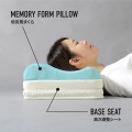全身で眠るまくら LFP-100-GY 高さ調整シート (7段階) X 低反発まくら 首が痛くならない 寝やすい U字 抱き枕 安眠 横向き寝対応 クッション 写真8
