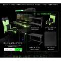 バウヒュッテ 昇降式L字デスク ( ブラック ) BHD-670H-BK | サイドテーブル キャスター 収納 昇降 高さ調節 写真8