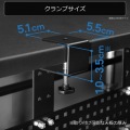 デスク ブラック 幅 50cm × 奥行き 7.7cm × 高さ 29?46cm ケーブルオーガナイザー 〈2021年6月の新仕様版〉 写真8