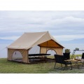 クラシックな外観と機能性を両立させた家型テント エイテント タン 写真8