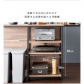 カウンターテーブル キッチン 木目調 幅120 高さ100 KNT-1260 ナチュラル 宮武製作所 写真8