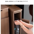ダストボックス スリム 30L 高さ80 DB-F170 ホワイト 宮武製作所 | キッチン リビング スリム 写真8