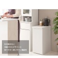 ドロワーダストボックス 45L 幅30 高さ70 DB-F1200 ナチュラル 宮武製作所 | キャスター付き 写真8