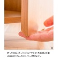 キャットトイレクローゼット 幅75 高さ99 木目柄 CR-1011 ホワイト 宮武製作所 写真8
