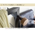 ハンガーラック 幅60 高さ145 HS-620R ホワイト 宮武製作所 | 収納 キャスター付き 写真8