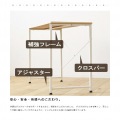 デスク シンプル PCデスク 120cm パソコンデスク 一人暮らし 新生活 平机 勉強机 45cm テレワーク 在宅 オフィス 120 ホワイト ナチュラル 写真8
