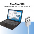 有線コンパクトキーボード/パンタグラフ式/薄型/ホワイト 写真8