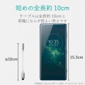 Type-C-4極直径3.5mmステレオミニプラグ変換ケーブル/デザイン耐久/シルバー 写真8