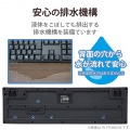 ワイヤレスキーボード 無線 メンブレン 高耐久 Wii PS5 ブラック 写真8