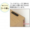 コンセント付ダストボックス ゴミ箱 ごみ箱 ダストBOX ペール付き スマホ置き サイドテーブル グレージュ 写真8