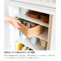 カウンター下収納 ラック 引戸タイプ キャビネット 木製 ホワイト 白 幅120 奥行29.6 高さ84.9cm 白井産業 PTS-8512SD WH ピタシエ 写真8