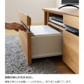 テレビ台 白井産業 50V型対応 TVボード リビングの家具を揃えられるコーディネート家具 組立簡単 ナチュラルブラウン 幅120 高さ37 奥行41.9cm NTU-3512H NA 写真8