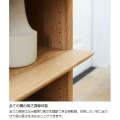オープンラック 白井産業 棚 シェルフ 本棚 インテリア棚 収納 リビング おしゃれ 木目 約幅60 奥行42 高さ72cm ナチュラルブラウン ナチュリカ NTU-7060RNA 写真8