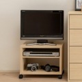 フルニコ テレビ台 幅約51cm 高さ約40cm ナチュラル 24V型対応 キャスター付 背面化粧有 写真8
